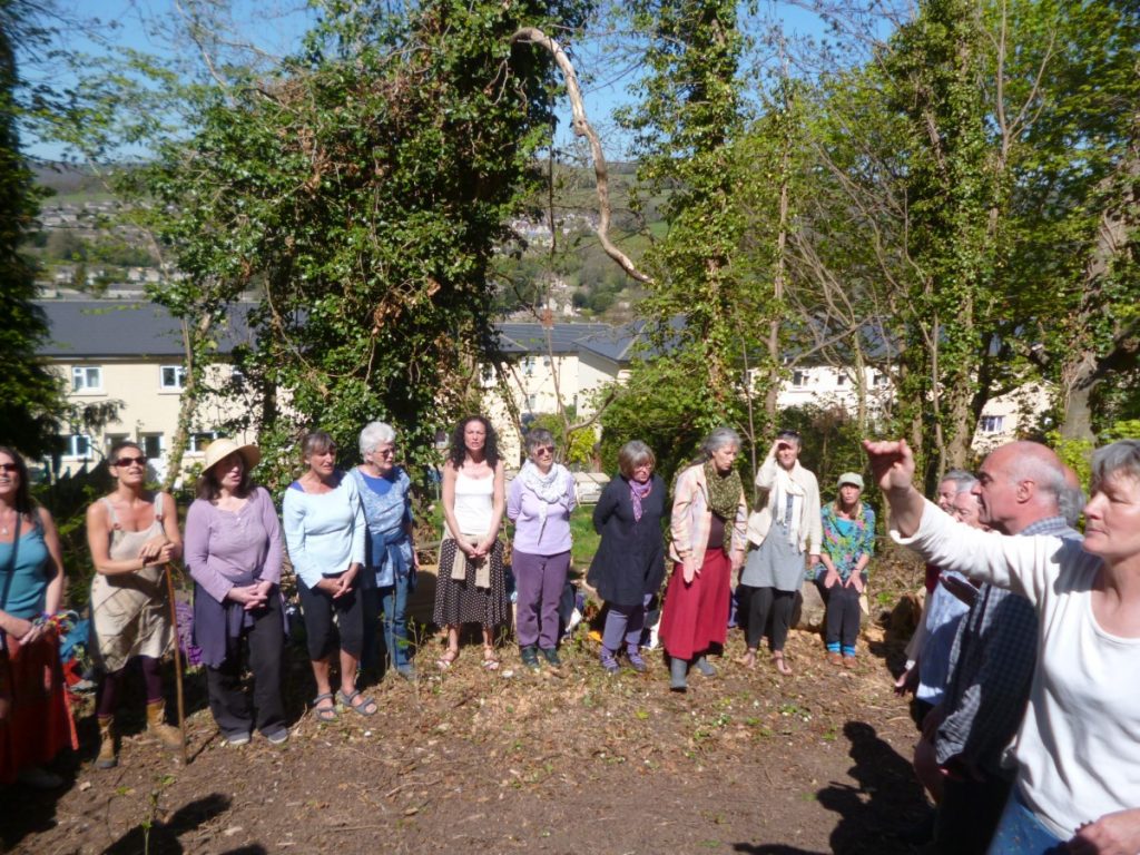 People taking part in Sing for the Trees
